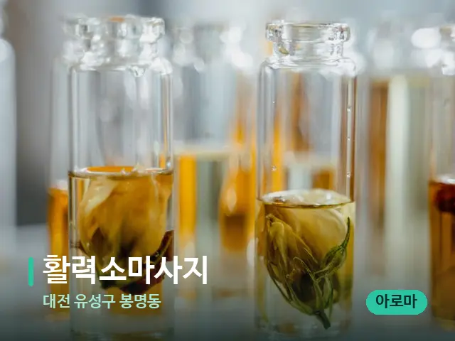 대전 유성구 봉명동 활력소마사지 — 마사지 오일과 도구